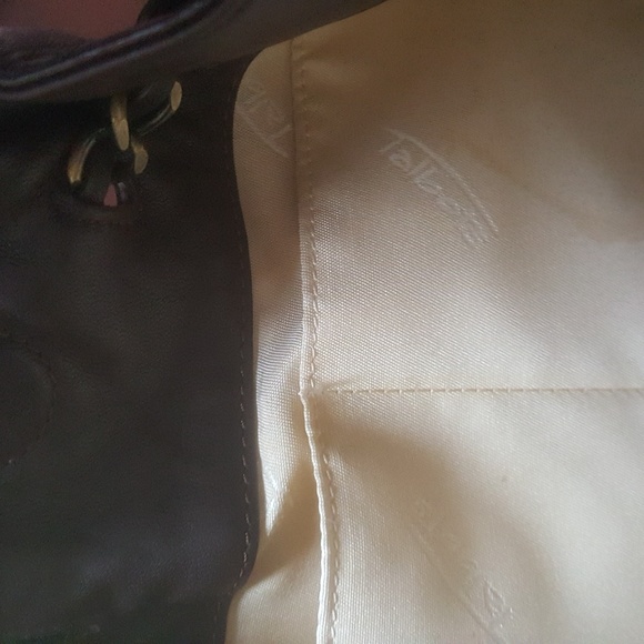 TALBOTS woven w/leather trim, straps & bottom - Picture 5 of 8